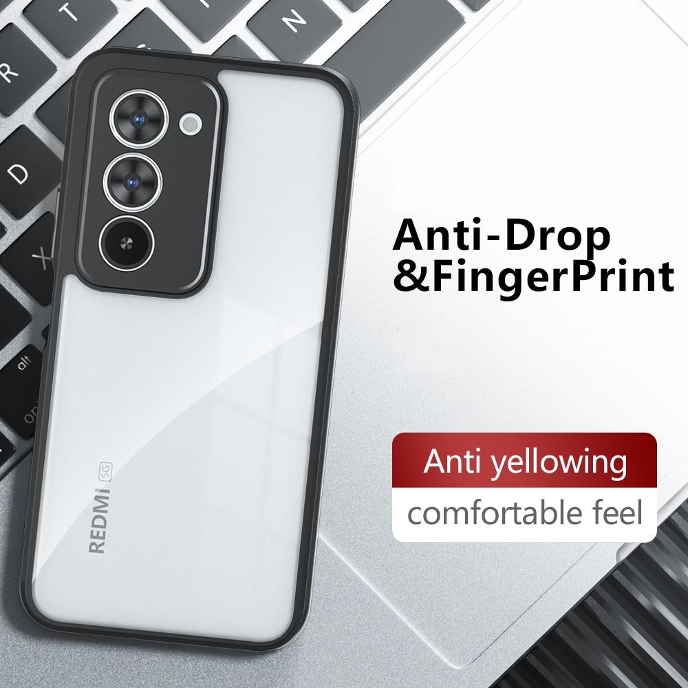 Чехол для Poco M8s Чехол для Xiaomi Poco M8s Funda Coque Shell Жесткий Прозрачный ПК Мягкий ТПУ Кромка Ударопрочный Бампер для Телефона Poco M8s