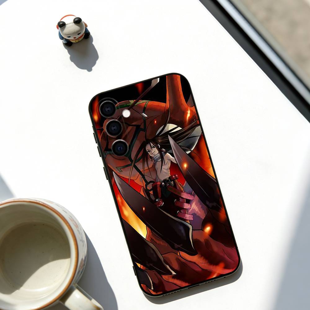 Чехол для телефона Shaman King для Samsung Galaxy A73,A72,A71,A70,A53,A52,A51, Мягкий черный чехол