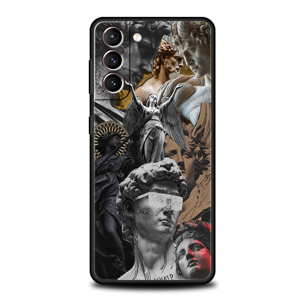 Fashion Ancient Greek Statues Phone Case Cover for Samsung Galaxy S26 S25 S24 S23 S22 S20 S21 FE Ultra S25 Edge Plus 5G Soft TPU