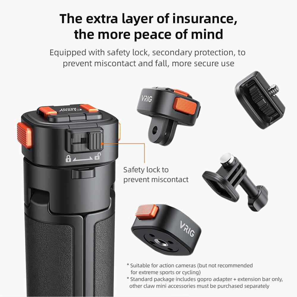 VRIG AC04 Выдвижная селфи-палка-штатив с магнитной быстросъемной головкой Max. 21 дюйм