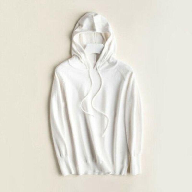 Women's Loose Sweater Knitted Soft Cashmere Hoodies Coat For Cozy Comfort