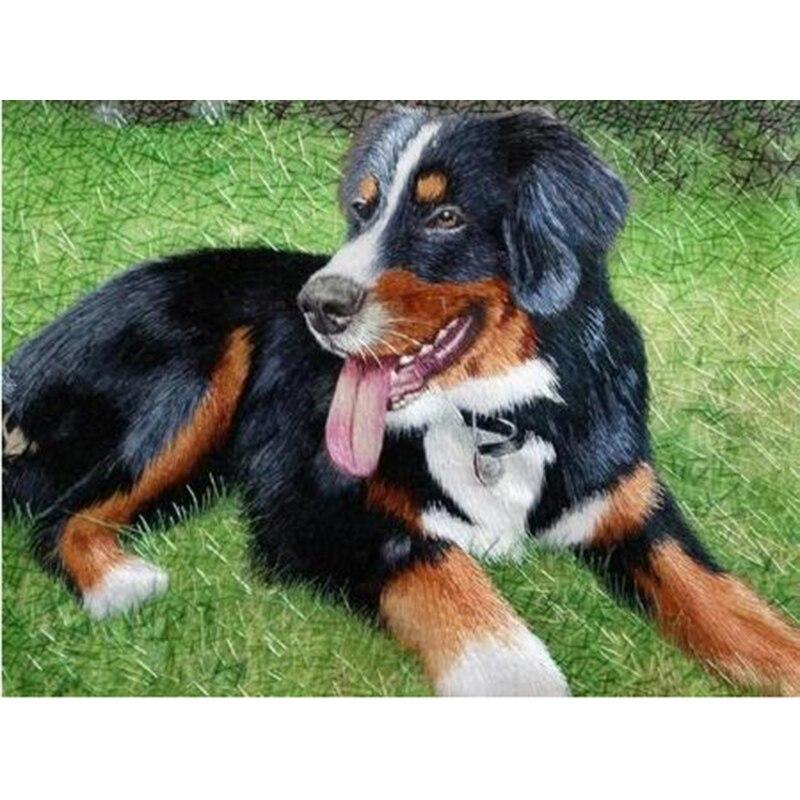 Полный 5D Алмазная картина Живая собака DIY Алмазная вышивка Алмазная мозаика Наборы для вышивки крестом Домашний декор Подарок
