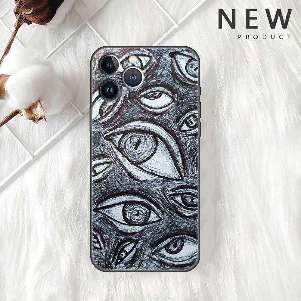 Подходит для iPhone16 Новый чехол для телефона Halloween Horror Eye