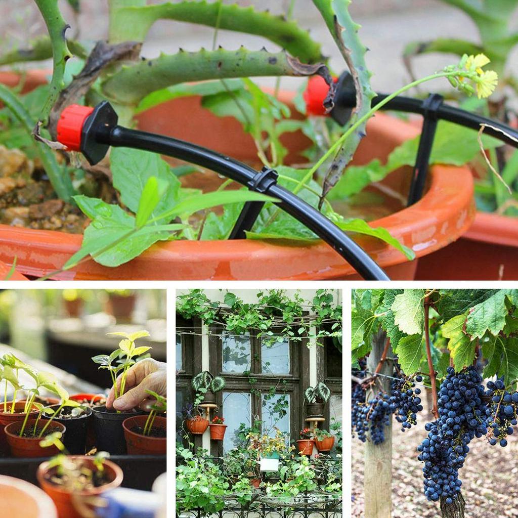 25M Hose Automatic Watering Set 185 Pieces Set Irrigation System Drip Nozzle Spray Nozzle Drip Watering Water Supply System Watering DIY Garden Shower