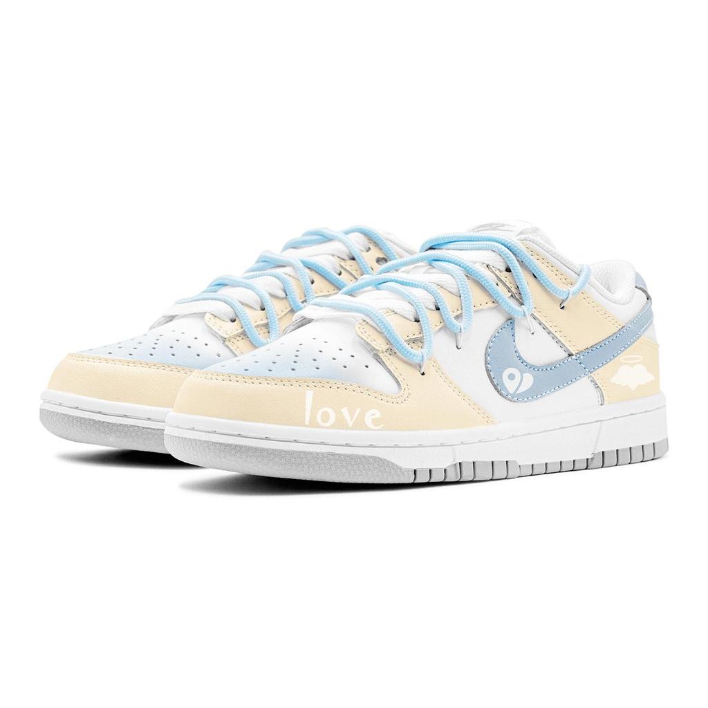 Nike Кроссовки Dunk Angel Love Повседневные Низкие Скейтбордические Мужские Сине-Желтые DV0831-101(TeamS-S-BOX)