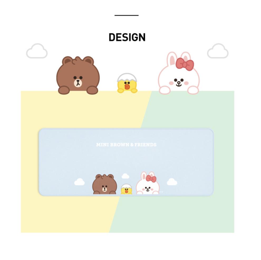 BT21 Длинный коврик для мыши & Line Friends (длинный настольный коврик) (2 варианта)