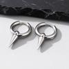 Anti Allergy Hoop Earring for Men Women,Stainless Steel Rivet Huggies Hoop Earrings,Waterproof Piercing Earrings Jewelry Gift