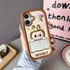 Мультяшное зеркало для iPhone 14/13, 12/11, Apple 16/15 PROMAX, чехол для мобильного телефона, противоударный
