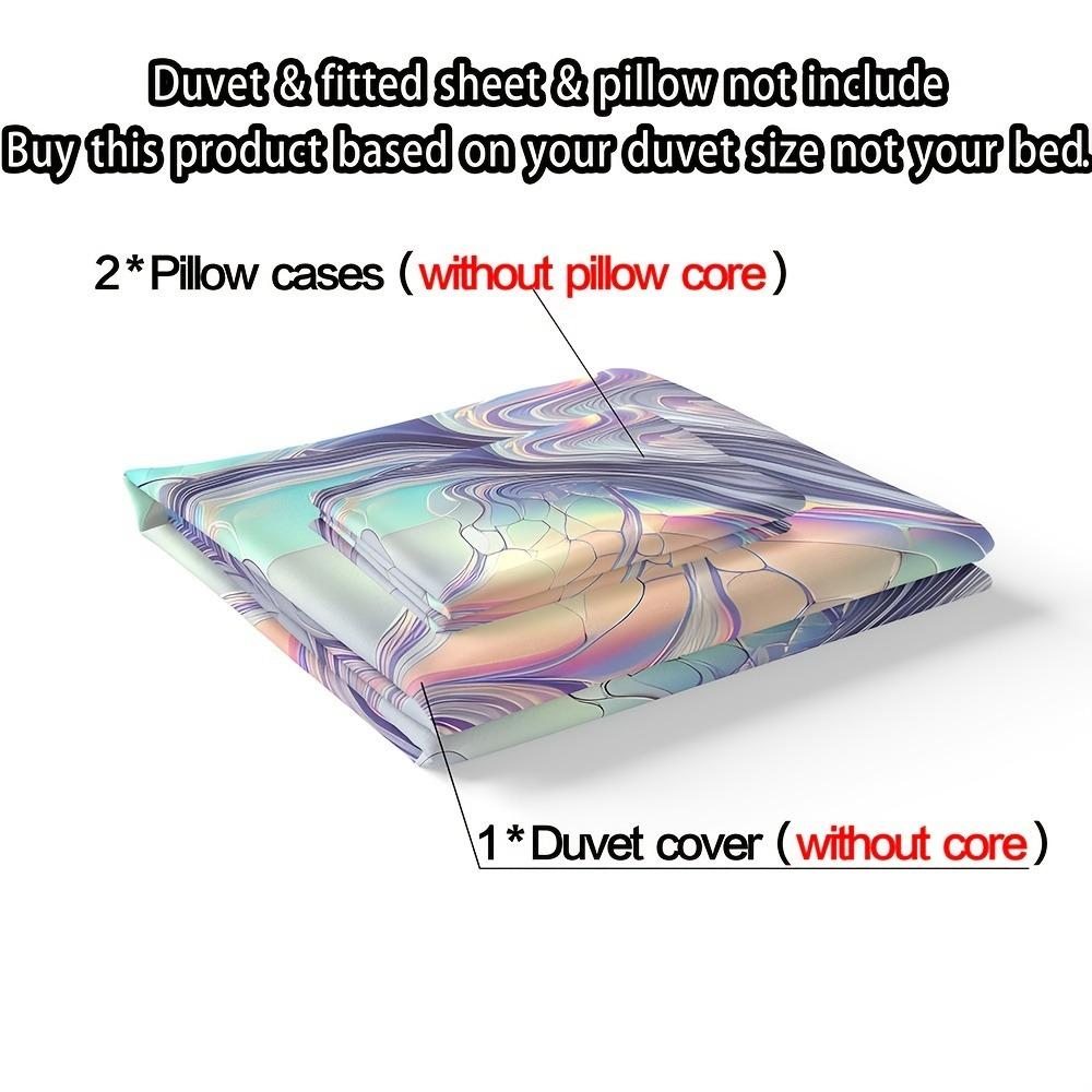 3 предмета Фиолетовый Постельный Комплект Мечтательный Позолоченный Золотой 3D Принт Уютный Комплект Пододеяльника Королевский Квин Полуторный Односпальный Размер Подарок на День Рождения Декор для Спальни