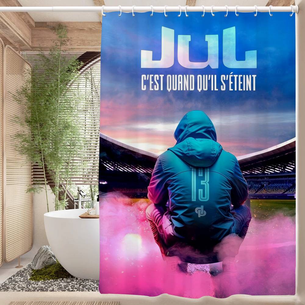 Шторка для душа Juls из водонепроницаемой ткани, декоративная шторка для ванной комнаты, домашняя шторка в гавайском стиле