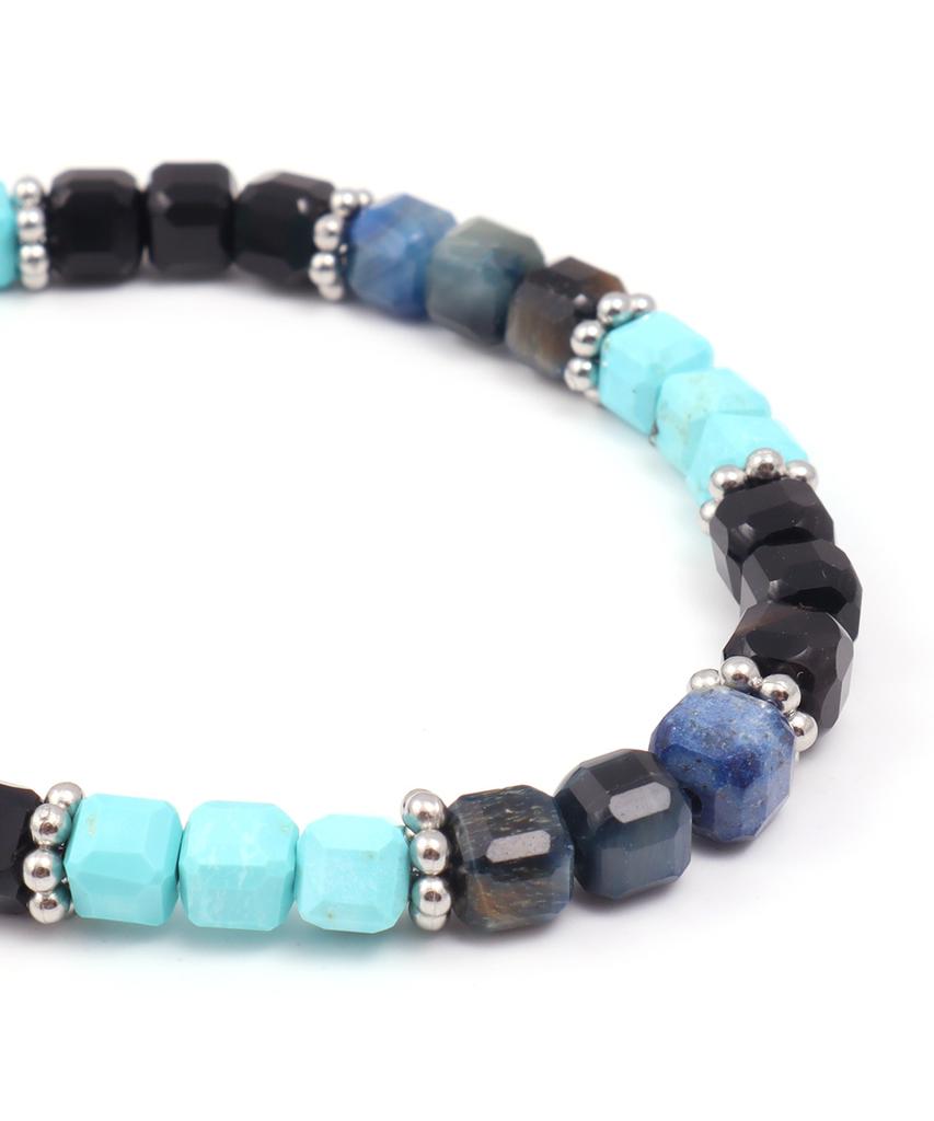 Браслет Polalita Black Türkiye Blue Mix (Plt-Br-073_Bl)