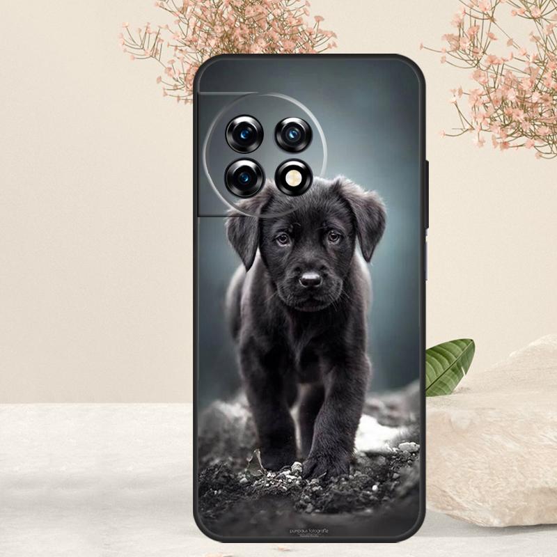 Черный лабрадор Чехол для собаки Для OnePlus 15 R 13 13T 13R 12 12R 11 10T 8T 9 10 Pro Nord 5 CE 4 2 3 Lite N20 N30 Обложка