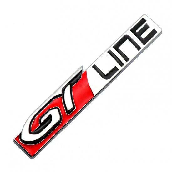 Car Fender Metal Sticker Rear Trunk Badge Emblem For Peugeot GTI GT GTline GT RCZ 406 405 205 3008 206 208 408 508 407 107 307
