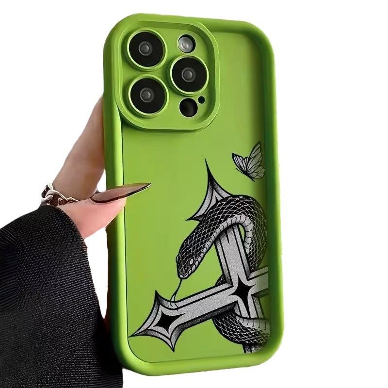 Новая змея подходит для чехла для мобильного телефона iphone16pro, Apple 15 противоударный 14 крест 13promax Европа и Америка 12x.