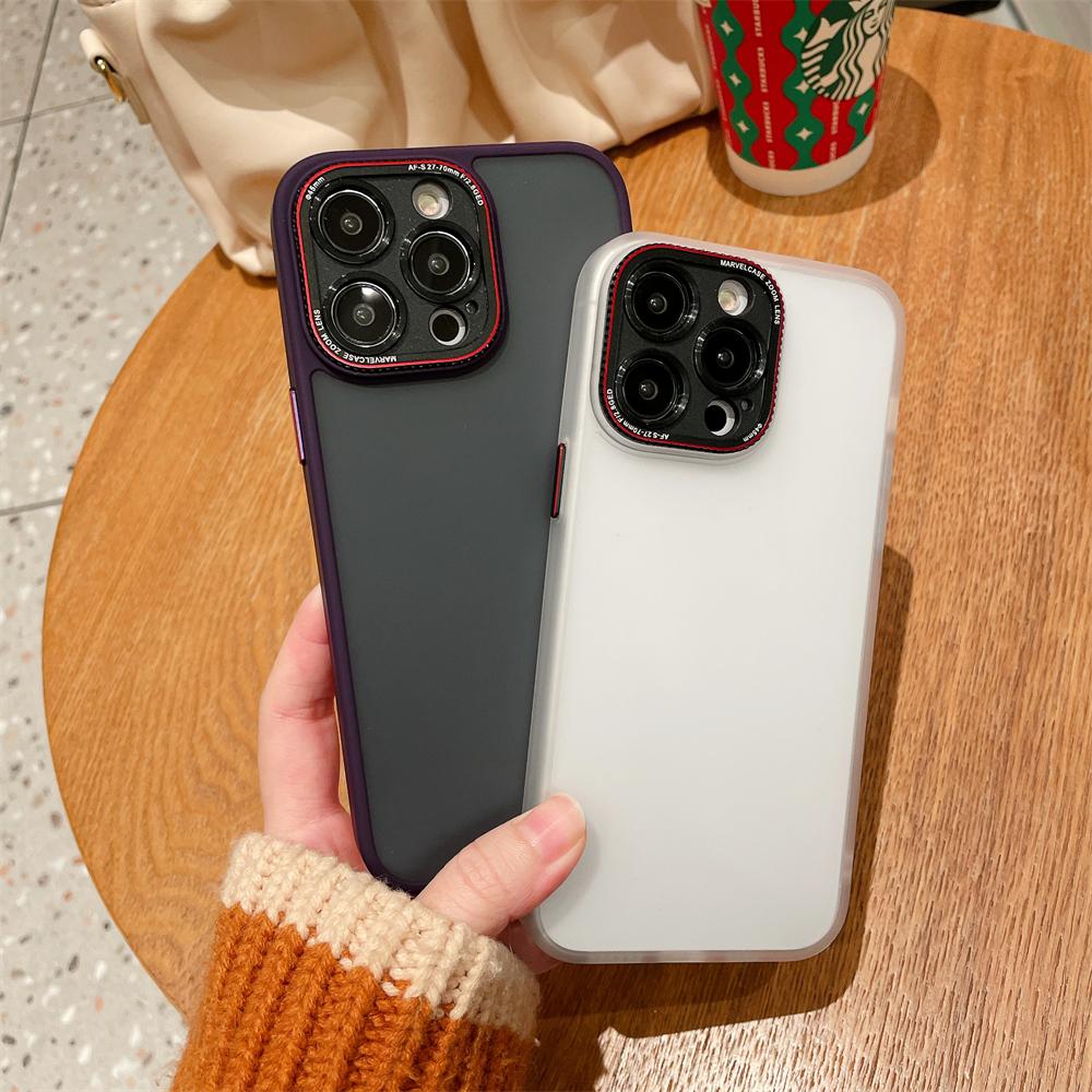 Матовый полупрозрачный защитный чехол для Iphone 14 13 12 Pro Max 14 Plus, противоударный мягкий бампер, роскошный жесткий чехол для ПК, прозрачная крышка, капа