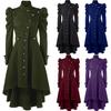 Fashion Women's Gothic Hooded Cloak Party Costume Tailcoat Long Sleeve Jacket