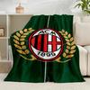 1PC 1909 Football Club Flannel Blanket Gift, Suitable for Both Men And Women, Soft Ideal for Beds And Sofa, Birthday Or Christmas Gift
