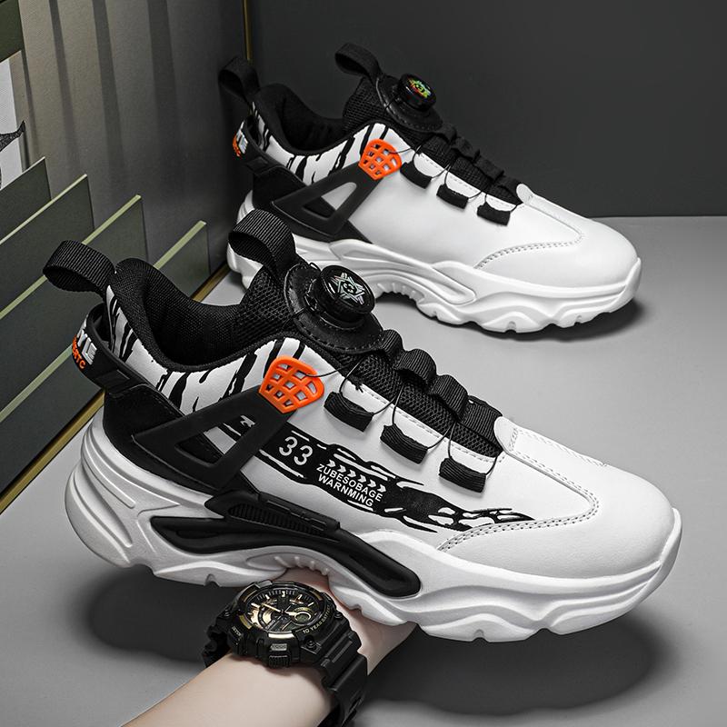 Мужские кроссовки с поворотной пряжкой, весенние, новые, легкие, для взрослых, спортивные туфли, повседневные, дышащие, кроссовки для бега, универсальные, для папы