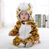 Children's Animal One-piece Romper Baby Plus Size Warm Romper Baby Flannel Romper Jumpsuit