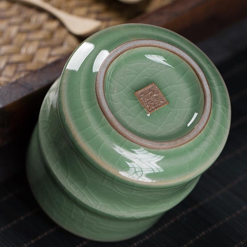 Керамическая чайная чашка Longquan Celadon с бамбуковым суставом