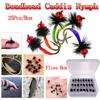 25 шт./кор. Multiclor Hackle Butt Fly Fishing Nymph влажная искусственная приманка для ловли форели муравья