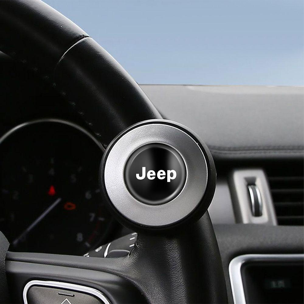 Для автомобиля Jeep Усилитель рулевого колеса Противоскользящая накладка на руль Вращающаяся ручка Для Jeep Cherokee Compass Trail Hawk Liberty