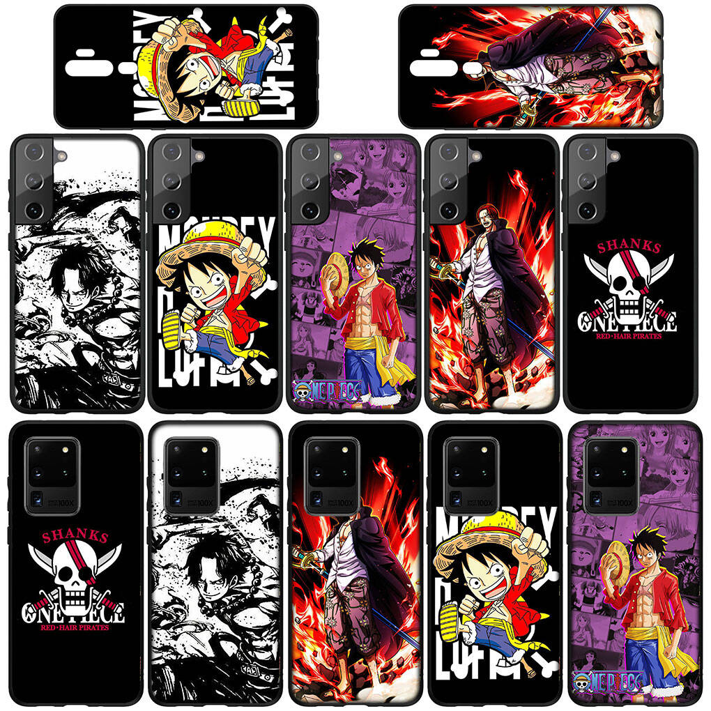 Phone Case for iPhone 17 15 16 Plus Redmi Note 14 12 11 13 Pro Max Huawei P30 P20 Lite OPPO A60 A40 A80 A18 A16 Shanks Red Hair Luffy One Piece Cover