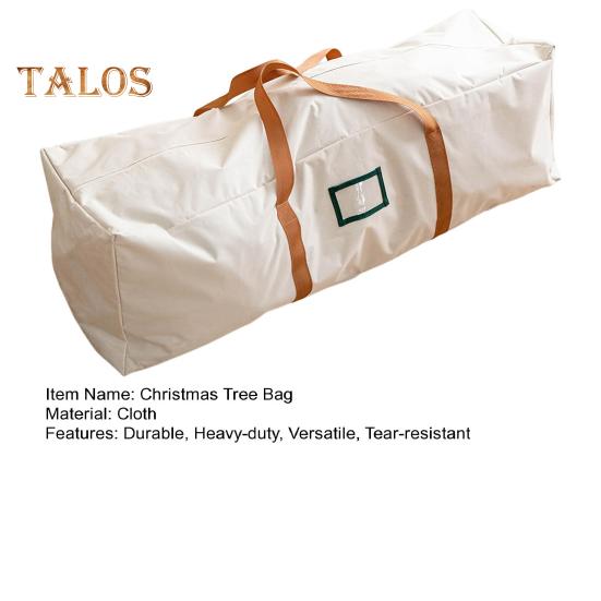 Сумка для хранения рождественской елки. Прочная водонепроницаемая сумка для хранения искусственной елки с усиленными ручками и молнией.