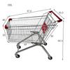 Складная металлическая тележка для покупок и хозяйственных нужд