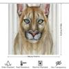 Шторка для душа с кошкой Милый котенок Декор для ванной Комнаты Современный Фермерский Стиль Подарок Любителю Животных Тканевая Панель для Туалета Винтажный Стиль