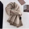 All-Match Design Knitted Neck Warmer Soft Knitted Fashion Scarf Versatile Scarf  For Men Women