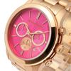 MICHAEL KORS Runway Women's Quartz Chronograph Watch Pink Dial Stainless steel Strap 45mm MK5931