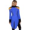 Women Ring Master Tailcoat Circus Magician Jacket Tuxedo Halloween Party Costume Performance
