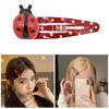 Ladybug Hair Clip for Birthday Party Cartoon Animal Hair Clip Sidepin Women Girl Lovely Barrettes Headwear 4Pcs