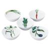 Bowls (Set of 5) 14cm, 490cc, Kyoka Shunsai Design, Microwave and Dishwasher Safe, Fine Porcelain, F5306L/1620-15