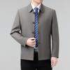 New Men's Jacket Spring and Autumn Jacket Middle-aged High-end Business Casual Jacket Dad Lapel Top