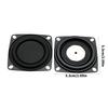 2Pieces 2Inch Bass Speaker Vibration Membrane Loudspeaker Rubber Edge and Iron Plate for Enhanced Sound Experience