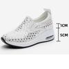 Fujin 6cm New 2024 Synthetic Platform Wedge Spring Summer Comfy High Brand Fashion Shoes Chunky Sneaker Bling Casual Pumps Shoes