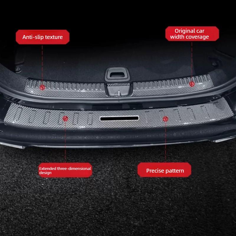 For Chery Jaecoo J7 Accessories Car Interior Decoration Welcome Pedal Car Carbon Fiber Anti-stepping Threshold Protection Strip