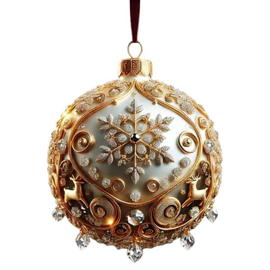 3D Сказочная планета Рождественский орнамент Снежные шары Рождественская елка Снежинка Олень