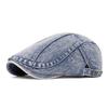 Vintage Denim Forward Cap Women's Spring Summer Peaked Cap Men Beret