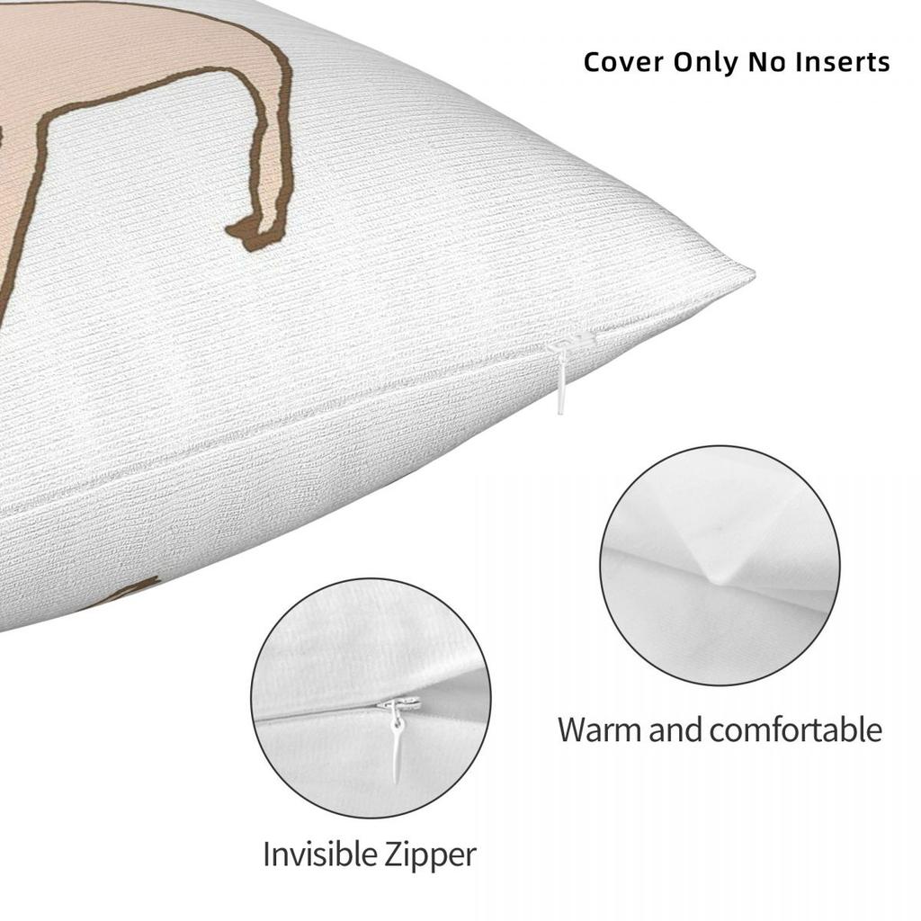 Honest Blob Says No Square Pillowcase Polyester Linen Velvet Creative Zip Decorative Pillow Case Sofa Seater Cushion Cover