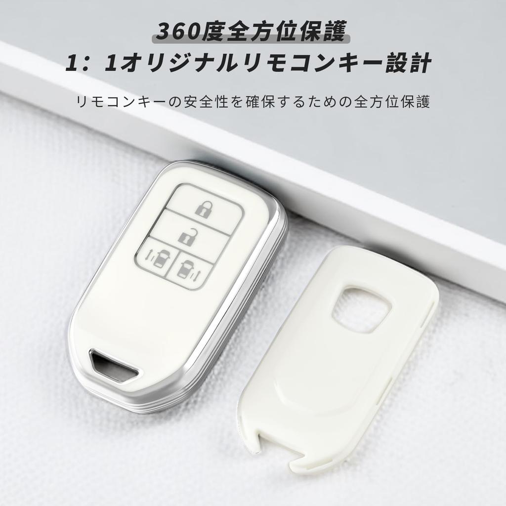 OFFCURVE Чехол для ключа Honda с боковыми кнопками-слайдерами, 4 кнопки для Civic