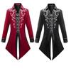 Хэллоуин Мужской Готический Викторианский Жакет Винтажный Бархатный Средневековый Фрак Костюм