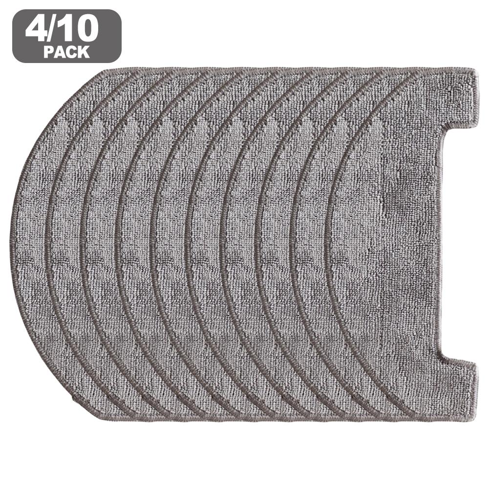 Многоразовый моющийся комплект салфеток из микрофибры для робота-пылесоса Uninell UR3, легко устанавливаемые сменные накладки, 4/10 штук