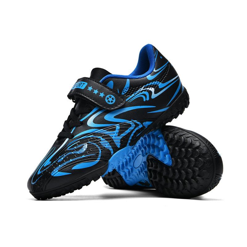Nail Free Training Velcro Football Shoes Boys Primary And Secondary School Children Girls Small Size Broken Football Shoes Lace-Up Competition