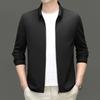 Весна и осень новый повседневный пиджак из шелка тутового шелкопряда мужской деловой однотонный антиморщинистый пиджак для папы
