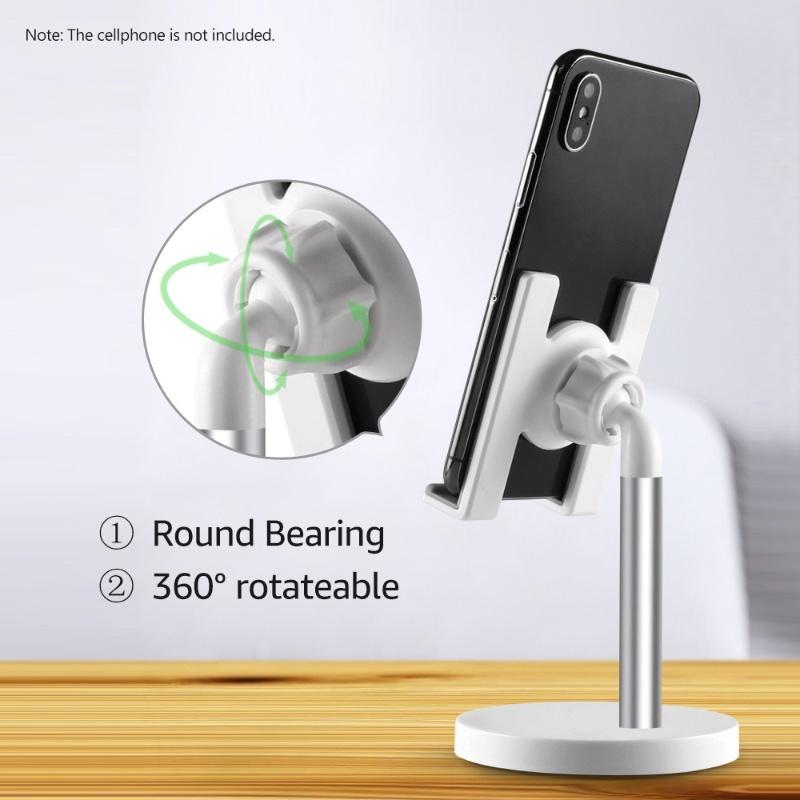 Aluminum Alloy Phone Stand For Desk / Bed Compatible With Cellphone And Tablet Smaller Than 10 Inch
