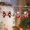 2D Flat, 2 Pairs Wine Dwarf Acrylic Earrings Trendy Fashion Dangle Earring Jewelry for Women Christmas Earrings Holiday Party Earrings Christmas Gift