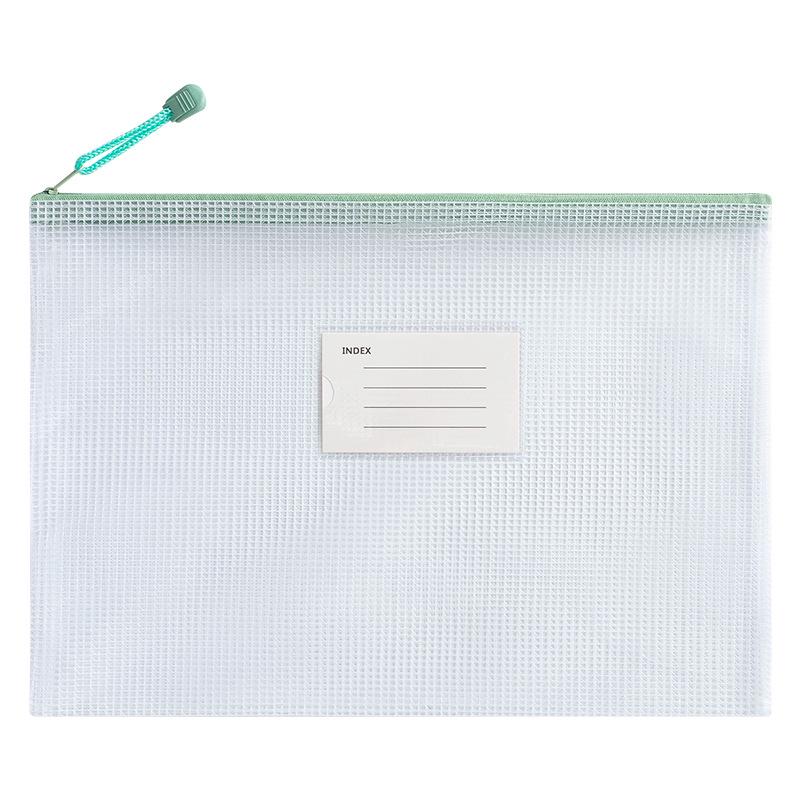 Transparent A4 Zipper Bag - Large Capacity, Waterproof Document Storage for Students